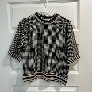 THML Black and Cream Sweater